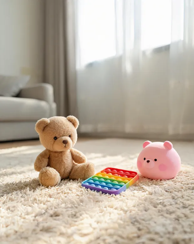 Calm corner sensory toys